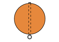 SL-BF15-BE Barrier Float with Rod and Eye