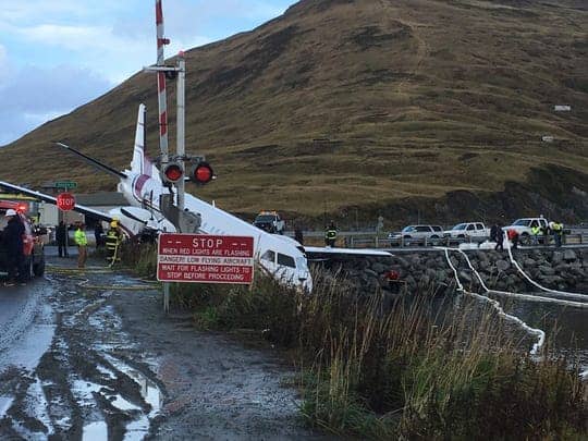 Sorbent Boom at Plane Crash Site