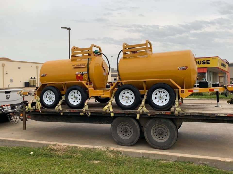 Texas Boom Company 500 Gallon Diesel Tank Trailers