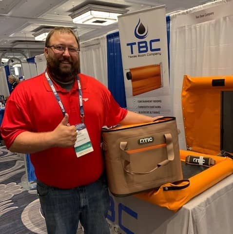 WEDA Dredging Expo 2019 Cooler Drawing Winner Seth Gintz 2