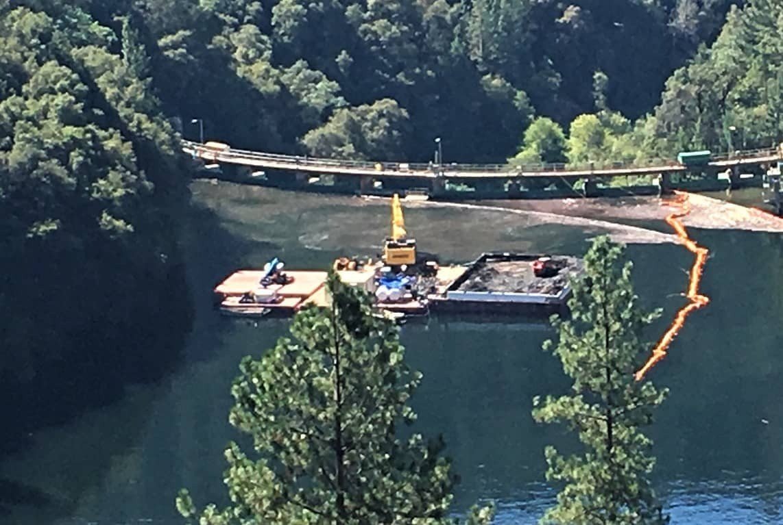 tbc turbidity curtains at west coast dredging site tbc turbidity curtains at west coast dredging site