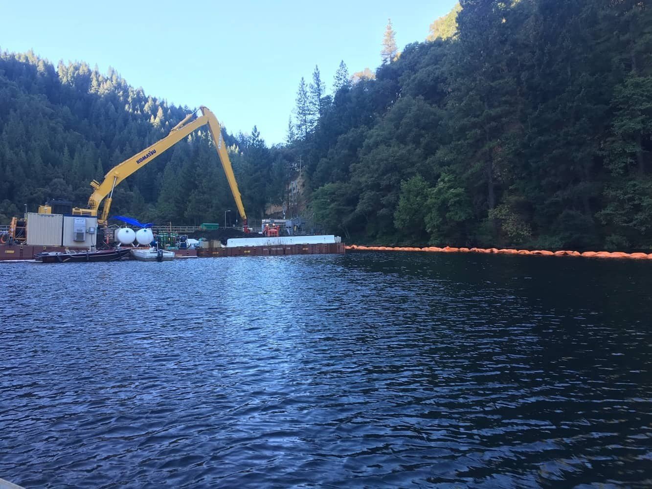 tbc turbidity curtains at west coast dredging site b tbc turbidity curtains at west coast dredging site b