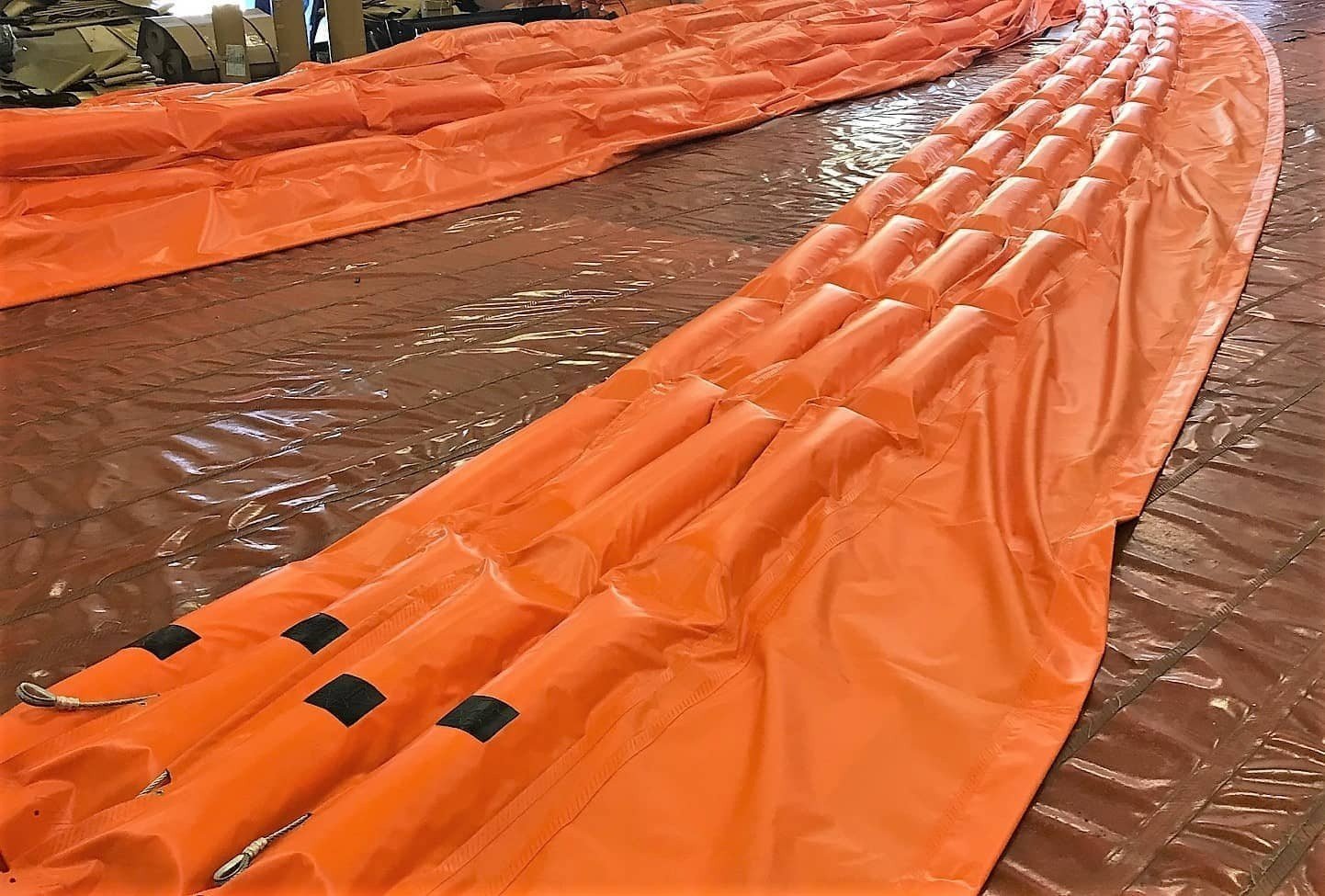 turbidity curtains being fabricated turbidity curtains being fabricated